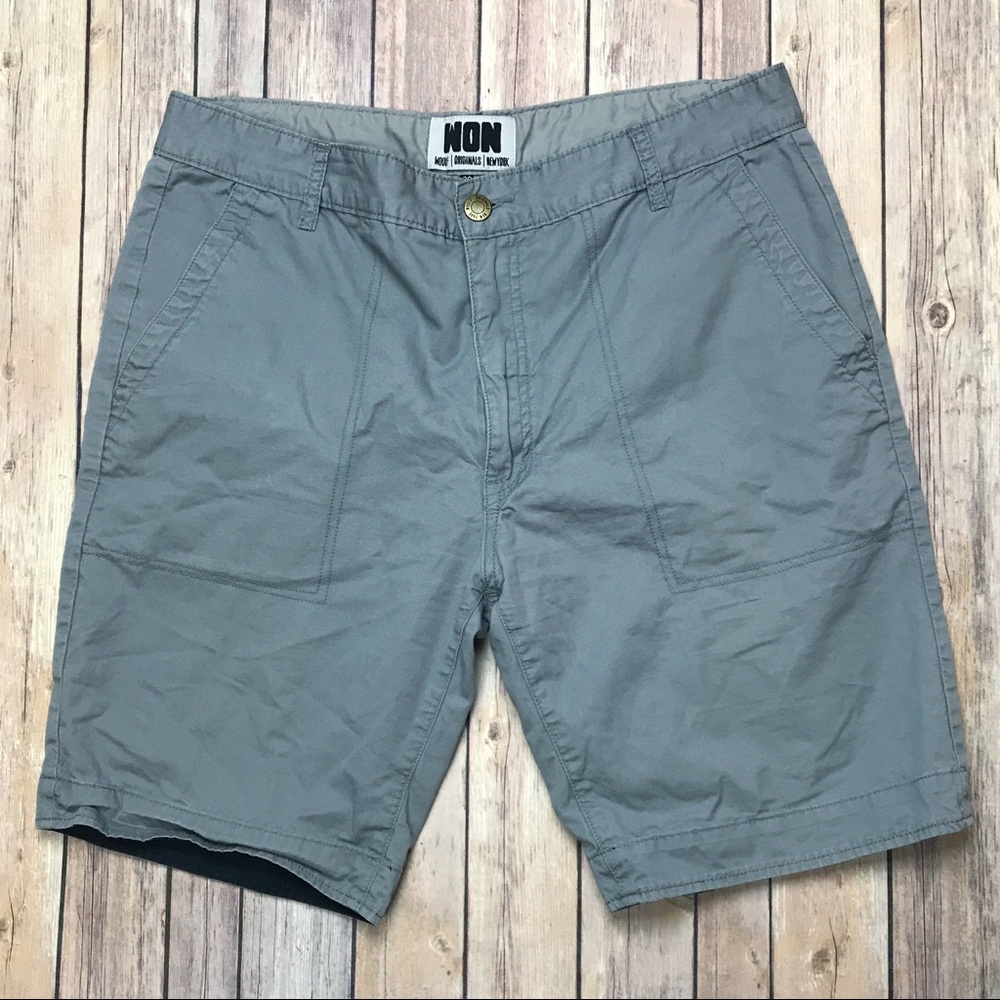 WON Woolf Originals New York Gray Shorts 36